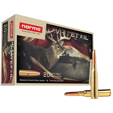 Picture of Norma Ammunition Whitetail 6.5x55Swedish 156gr Pointed Soft Point 20 Per Box/10 Case 20166622