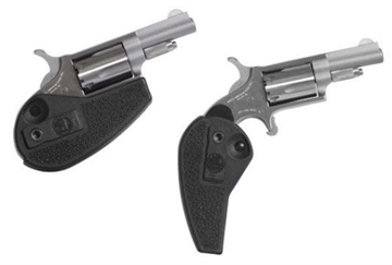 Picture of North American Arms Mini Revolver, Single Action Only, Revolver, 22LR, 1.625" Barrel, Matte Finish, Stainless Steel, Silver, Holster Grip, Fixed Sights, 5 Rounds NAA-22LLR-HG 22LLRHG