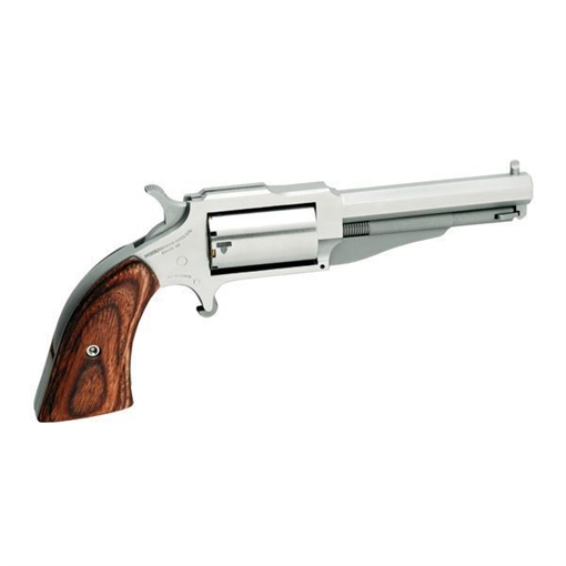 Picture of North American Arms 1860 The Earl 22 WMR 5rd 3" Barrel, Overall Stainless Steel Finish & Rosewood Boot Grip 18603