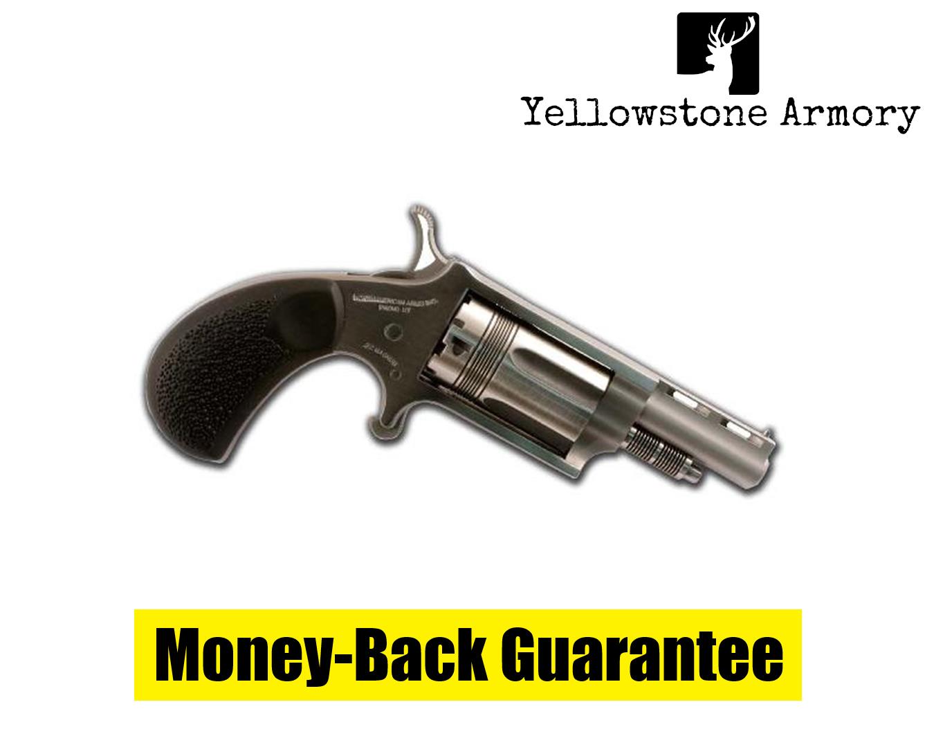 NAA Wasp Mini-Revolver 22 WMR Stainless/Black 1.63 in. 5 rd. 22MTW-img-0