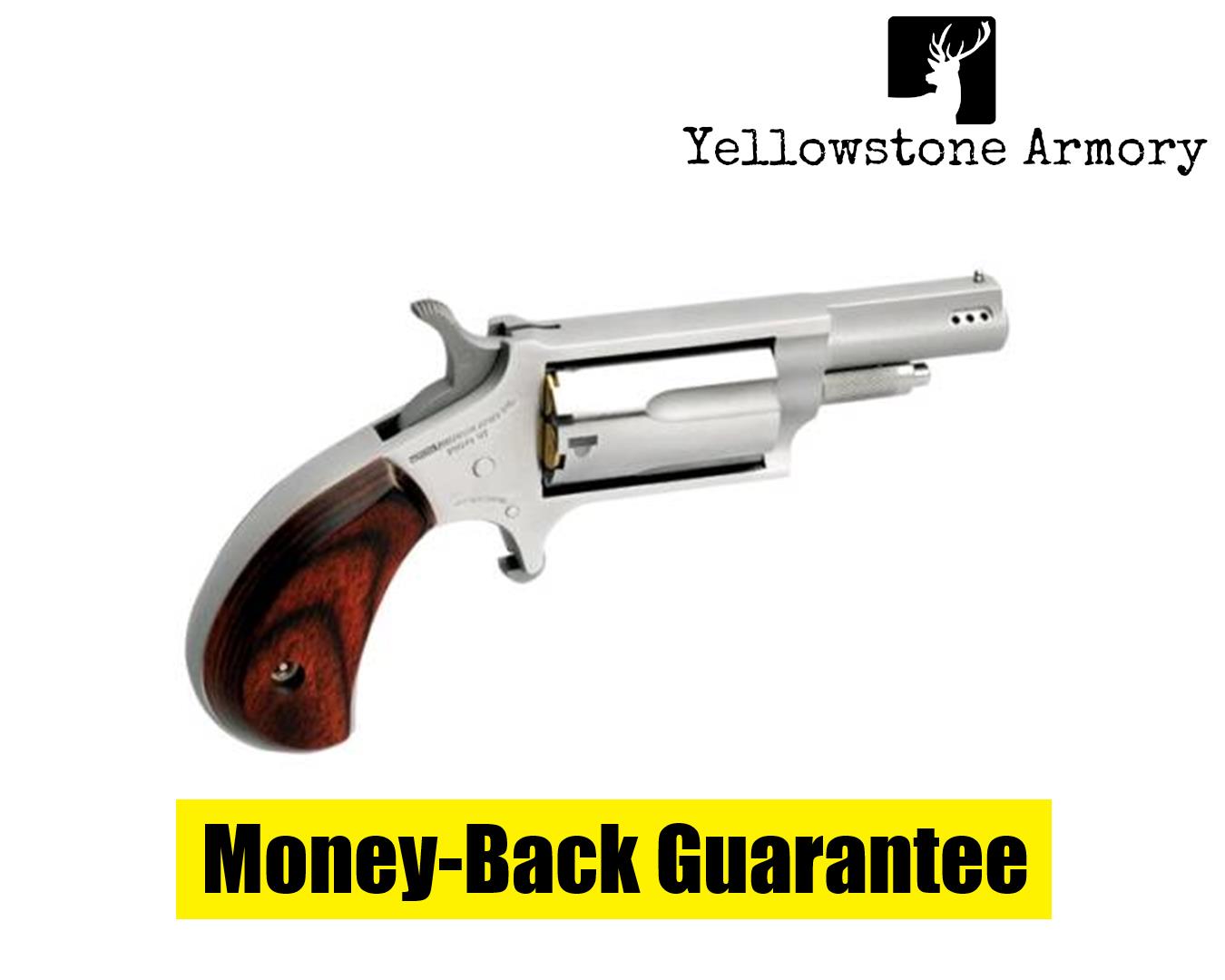 NAA Mini-Revolver Combo 22 LR/.22 WMR Stainless/Rosewood 1.63 in. 5 22MCP-img-0