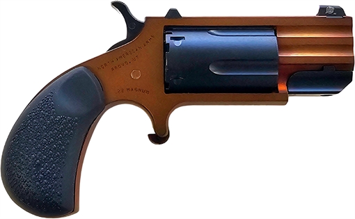 Picture of North American Arms Pug, TALO Edition, Single Action, Revolver, 22 WMR, 1" Barrel, PVD Finish Frame, Dusk, Cerakote Finish, Black Cylinder, Black Rubber Grips, Fixed Sights, 5 Rounds NAA-PUG-DUSK