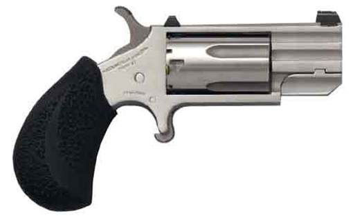 Picture of North American Arms Pug, Single Action, Revolver, 22 WMR, 1" Barrel, Stainless Steel, Silver, Rubber Grips, XS Tritium Sight, 5 Rounds NAA-PUG-T PUGT