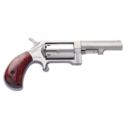 Picture of North American Arms Sidewinder 22 WMR 5rd 2.50" Barrel, Overall Stainless Steel Finish & Rosewood Birdshead Grip SW250