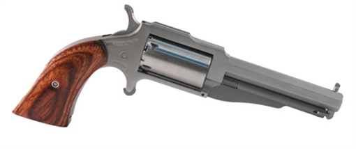 Picture of North American Arms Earl Combo, Single Action, Revolver, 22LR/22WMR, 3" Barrel, Matte Finish, Stainless Steel, Silver, Wood Grips, Fixed Sights, 5 Rounds NAA-1860-3C 18603C