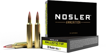 Picture of Nosler Nosler Ballistic Tip Rifle Ammunition 28 Nosler 160 gr. BT SP 20 rd. 43463