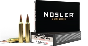 Picture of Nosler Match Grade 26Nosler 140gr Custom Competition Hollow Point Boat Tail 20 Per Box/10 Case 51288