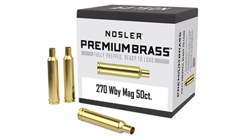 Picture of Nosler Premium Brass Unprimed Cases 270WthbyMag Rifle Brass 50/Box 10147