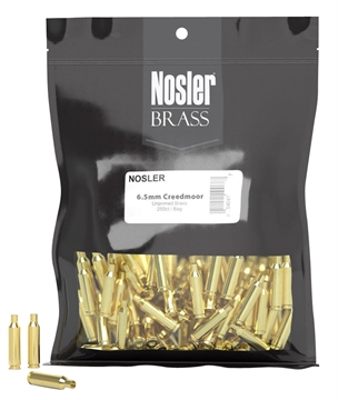 Picture of Nosler Unprimed Unprepped Brass Rifle Cartridge Cases 6.5 Creedmoor NOS HS 100/ct (BULK) 10211