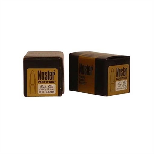 Picture of Nosler Partition Bullets .35 cal .358" 250 gr SPT 50/ct 44801