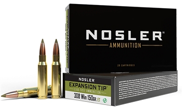 Picture of Nosler Nosler Expansion Tip Rifle Ammunition 308 Win. 150 gr. ET SP 20 rd. 40034