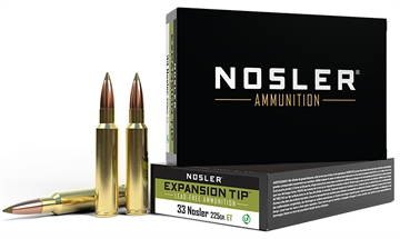 Picture of Nosler Nosler Expansion Tip Rifle Ammunition 33 Nosler 225 gr. ET SP 20 rd. 40042