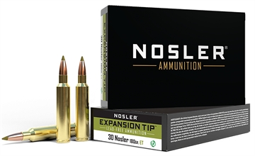 Picture of Nosler Nosler Expansion Tip Rifle Ammunition 30 Nosler 180 gr. ET SP 20 rd. 40330
