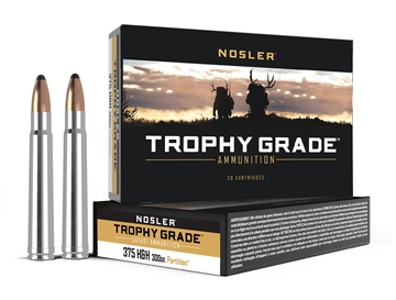 Picture of Nosler Trophy Grade Safari 375H&HMag 300gr Nosler Spitzer Partition 20 Per Box/10 Case 40606