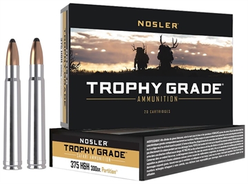 Picture of Nosler Trophy Grade Safari 375H&HMag 300gr Nosler Solid 20 Per Box/10 Case 40608