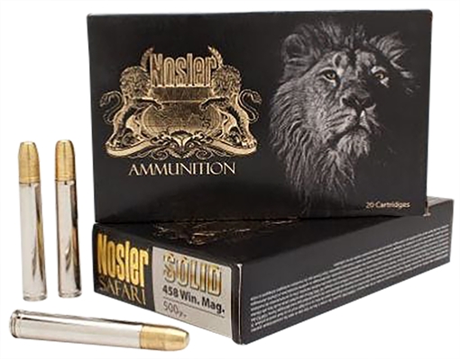 Picture of Nosler Trophy Grade Safari 458Lott 500gr Nosler Solid Flat Nose 20 Per Box/10 Case 40630