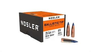Picture of Nosler Ballistic Tip Varmint Bullets .25 cal .257" 85 gr SBT-SB 100/ct 43004