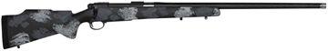 Picture of Nosler M48 Long-Range Carbon 26 Nosler 3+1 26" Carbon Fiber Wrapped Barrel, Sniper Gray Cerakote Metal Finish, Elite Midnight Camo Manners MCS-T Elite Tac Stock 45248