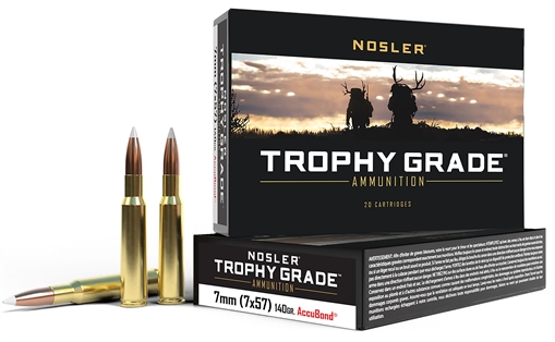 Picture of Nosler Trophy Grade 7x57mmMauser 140gr Nosler AccuBond 20 Per Box/10 Case 47118