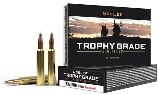 Picture of Nosler Trophy Grade 338RUM 250gr Nosler AccuBond 20 Per Box/10 Case 48952