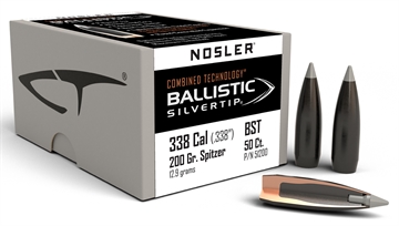 Picture of Nosler Ballistic SilverTip Hunting Bullets .338 cal .338" 200 gr SBT-BSTIP 50/ct 51200