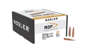 Picture of Nosler RDF 22 CALIBER (0.224'') HOLLOW POINT BOAT TAIL 85GR 100/BOX 53441