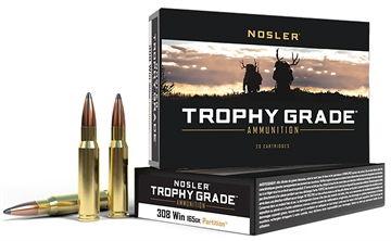Picture of Nosler Trophy Grade 308 Win 165 gr Nosler Spitzer Partition 20 Per Box/ 10 Case 60053