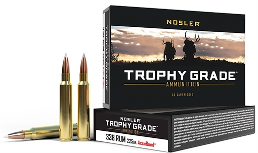 Picture of Nosler Trophy Grade 338RUM 225gr Nosler AccuBond 20 Per Box/10 Case 60083