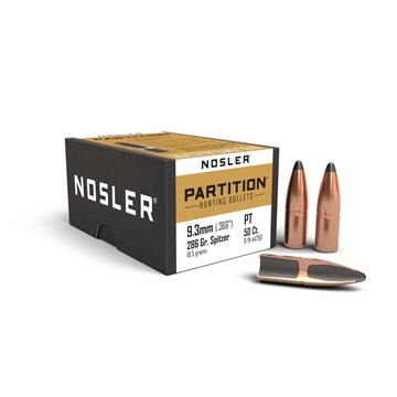 Picture of Nosler 9.3mm .366 286gr Partition 50rd/box 44750