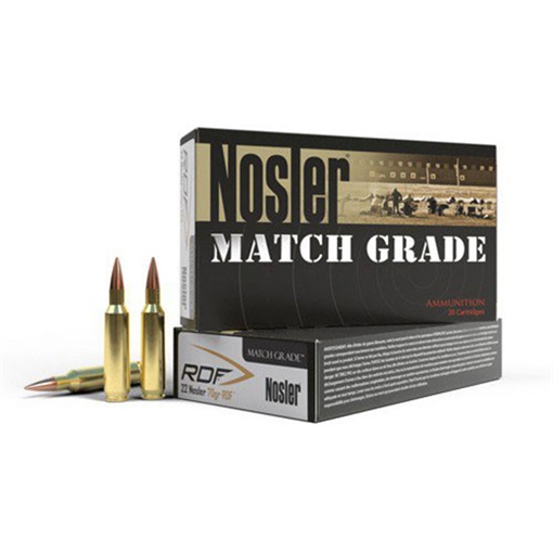 Picture of Nosler Match Grade RDF 22Nosler 85gr RDF Hollow Point Boat Tail 20 Per Box/10 Case 60162