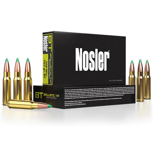 Picture of Nosler Ballistic Tip Hunting, 270 Winchester, 130 Grain, Rifle Ammunition, 20 Round Box 0540416 40062