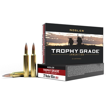 Picture of Nosler Nosler Trophy Grade Long Range Rifle Ammunition 27 Nosler 165 gr. ABLR 20 rd. 61237