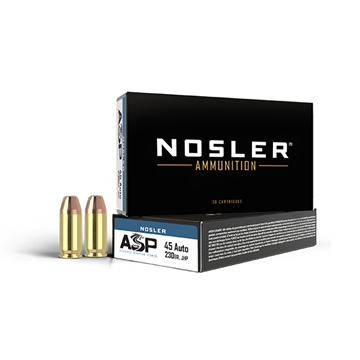 Picture of Nosler Assured Stopping Power Handgun 45ACP 230gr Jacketed Hollow Point 50 Per Box/10 Case 51284