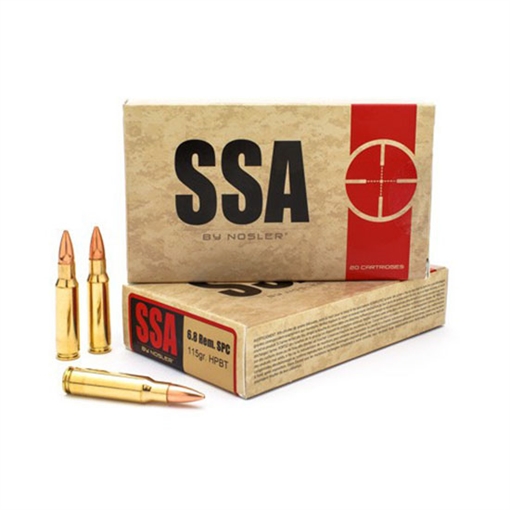 Picture of Nosler Match Grade Rifle Ammunition 6.8mm SPC 115 gr. CC HPBT 20 rd. 75035