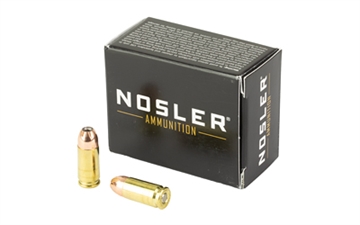 Picture of Nosler Assured Stopping Power Handgun 9mmLuger 147gr Jacketed Hollow Point 20 Per Box/20 Case 51290