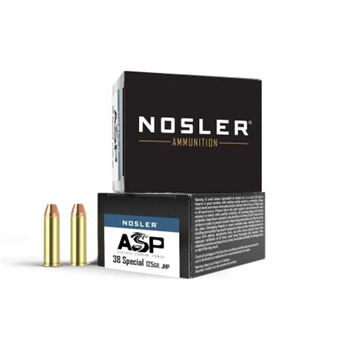 Picture of Nosler ASP Handgun Ammunition .38 Spl 125gr JHP 930 fps 20/ct 40137 054041401371