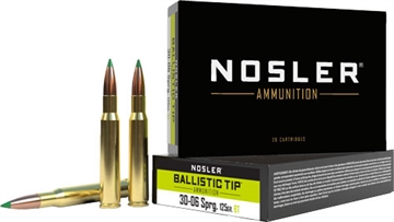 Picture of Nosler Ballistic Tip Rifle Ammunition 30-06 Springfield 125gr Ballistic Tip Hunting Ammo (20 ct.) 40068