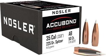Picture of Nosler ACCUBOND 35 CALIBER (0.358'') SPITZER BT 225GR 50/BOX 50712