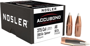 Picture of Nosler AccuBond Bullets .375 cal .375" 260 gr SBT-ACB w CANN 50/ct 54413
