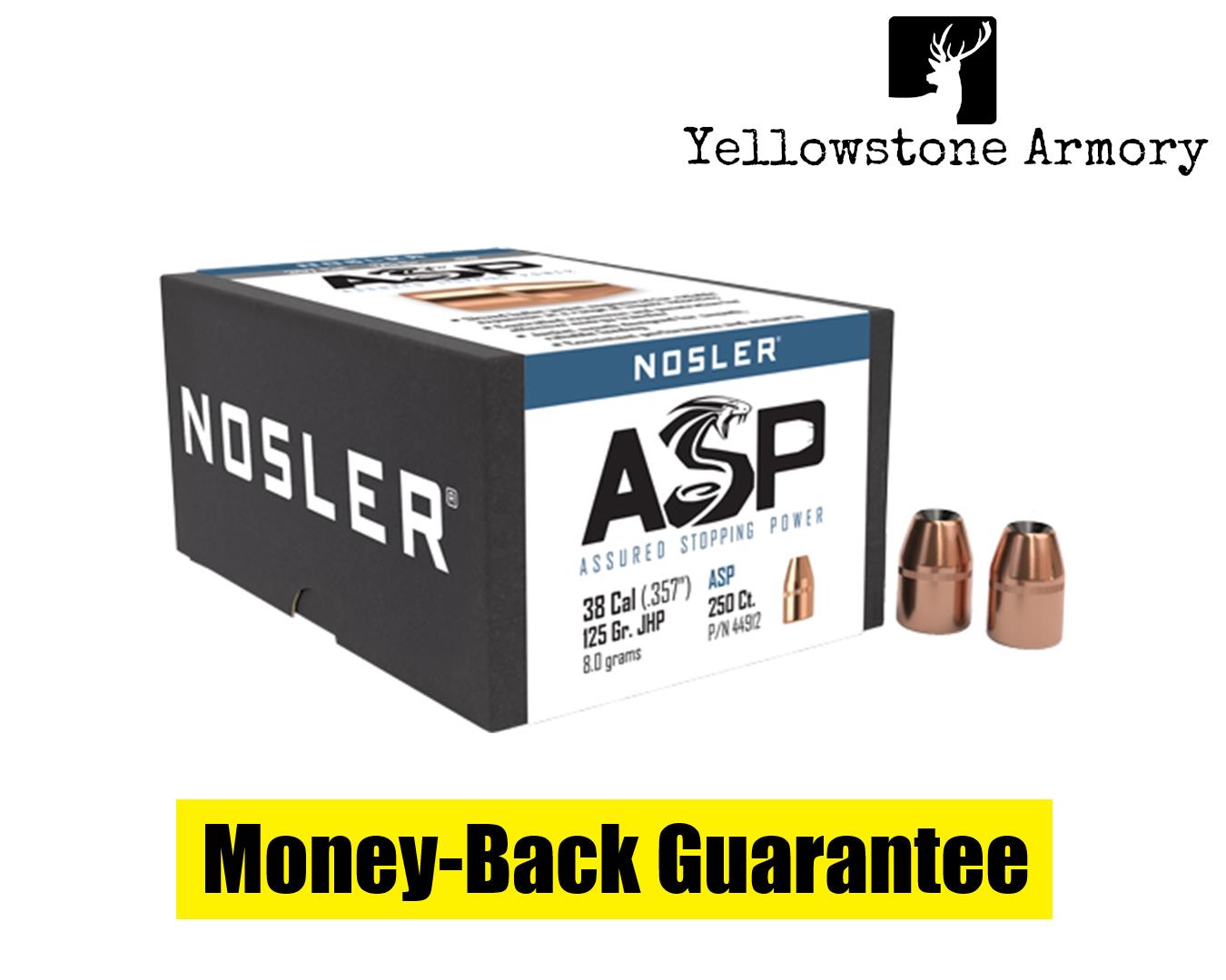 NOSLER BULLETS 38 .357 125GR JHP 250CT 44912-img-0