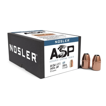 Picture of NOSLER BULLETS 44 .429 240GR JHP 250CT 44917 054041449175