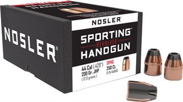 Picture of Nosler Nosler Sporting Handgun Revolver Bullet .44 Cal. 200 gr. Jacketed Hollow Point 250 pk. 44846