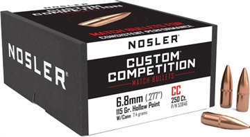 Picture of Nosler Custom Competition Bullets 6.8mm .277" 115 gr HPBT CANN 250/ct 53846