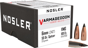 Picture of Nosler Nosler Varmageddon Bullets 6mm 55 gr. FB Tipped 100 pk. 17250