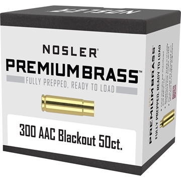 Picture of Nosler Unprimed Brass Rifle Cartridge Cases .300 AAC Blackout 50/ct 45123