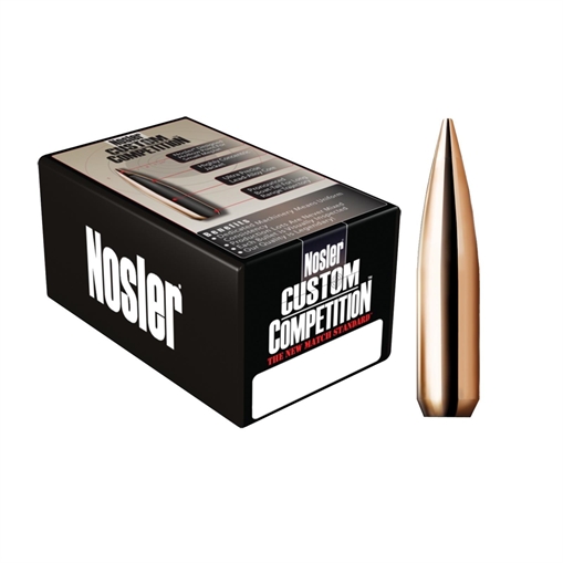 Picture of Nosler Custom Competition Bullets .22 cal .224" 77 gr HPBT 1000/ct 19254