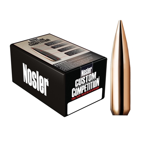 Picture of Nosler Custom Competition Bullets .22 cal .224" 80 gr HPBT 1000/ct 49563