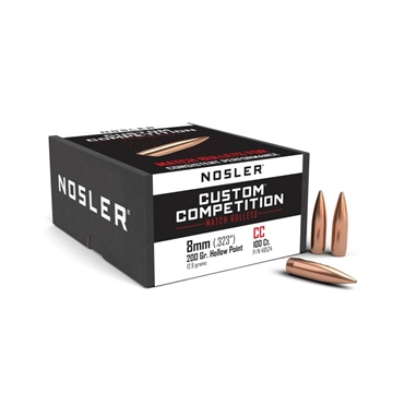 Picture of Nosler Custom Competition Bullets 8mm .323" 200 gr HPBT 100/ct 49524