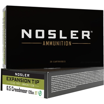 Picture of Nosler Nosler Expansion Tip Rifle Ammunition 6.5mm Creedmoor 120 gr. ET SP 20 rd. 40398