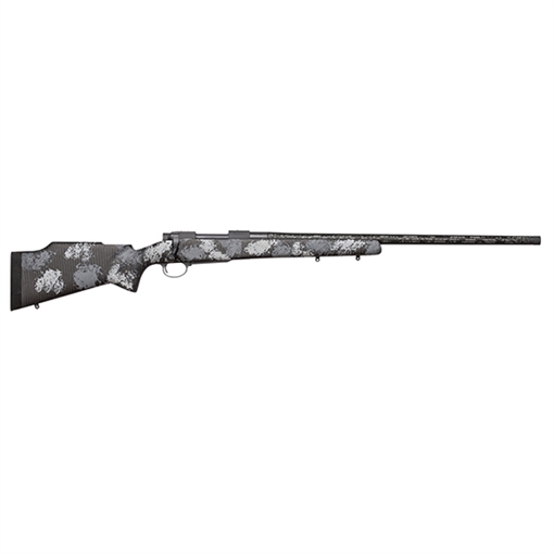 Picture of Nosler M48 Long-Range Carbon 6.5 Creedmoor 4+1 26" Carbon Fiber Wrapped Barrel, Sniper Gray Cerakote Metal Finish, Elite Midnight Camo Manners MCS-T Elite Tac Stock 44548